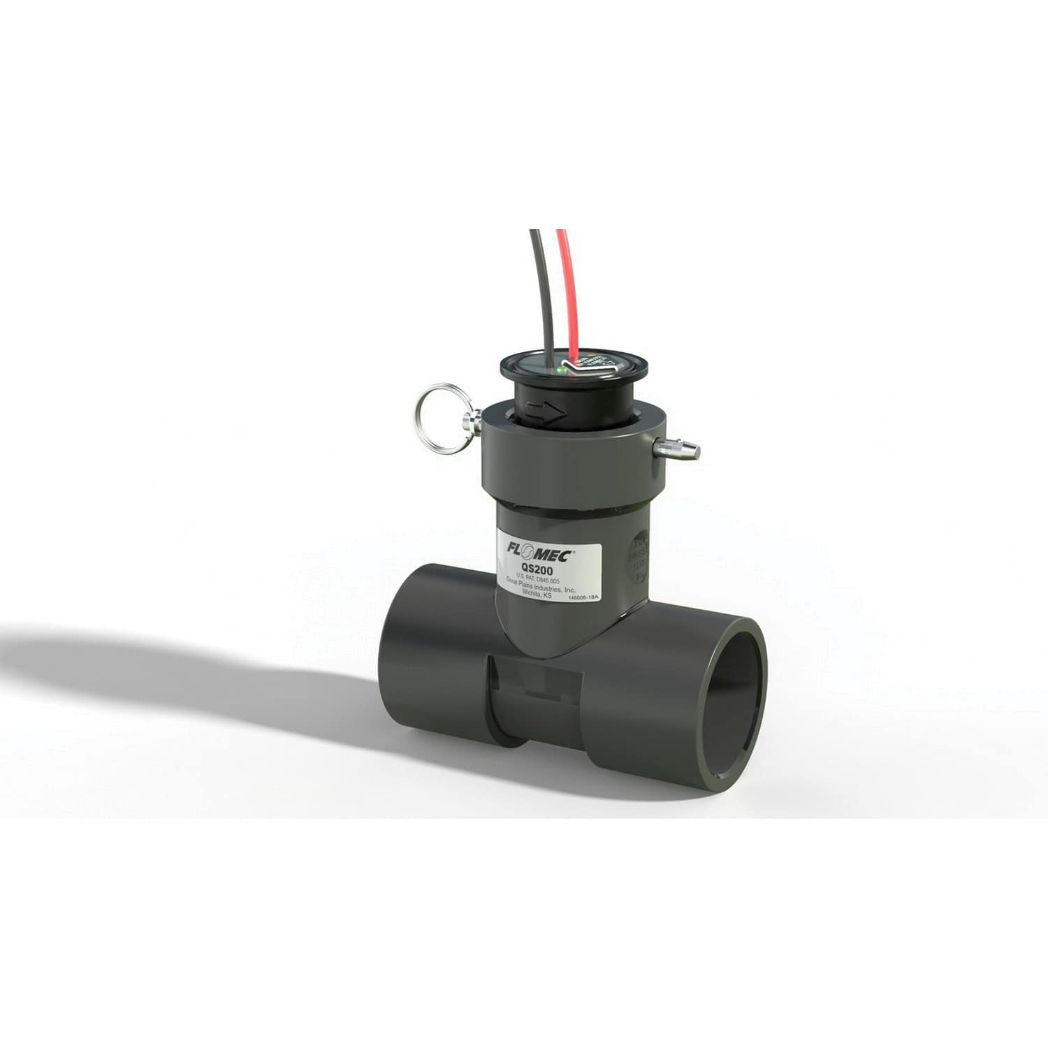 0.55 to 82 gpm 1-1/2" QS200 Series Insertion Ultrasonic For Irrigation Controllers Flow Meter | FLMQS20015