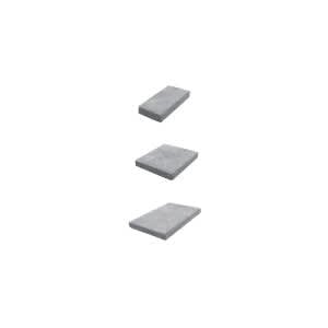 Belgard Lafitt Modular Slab Paver, 1.96", 3-Piece, Rustic, Titanium | 10072022