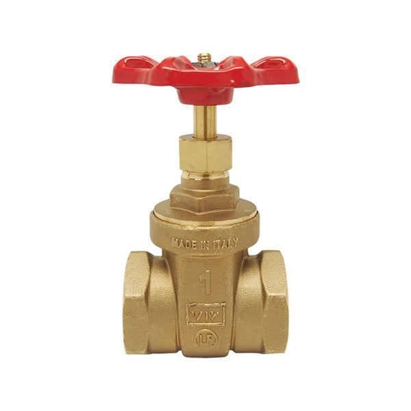 1-1/2" FNPT Brass 200 psi 206F Series Gate Valve | RWVGV015F
