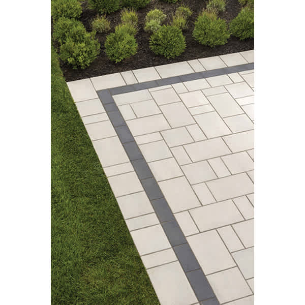 Techo-Bloc Blu 80mm Smooth Paver, Greyed Nickel, 3-Piece | 007605