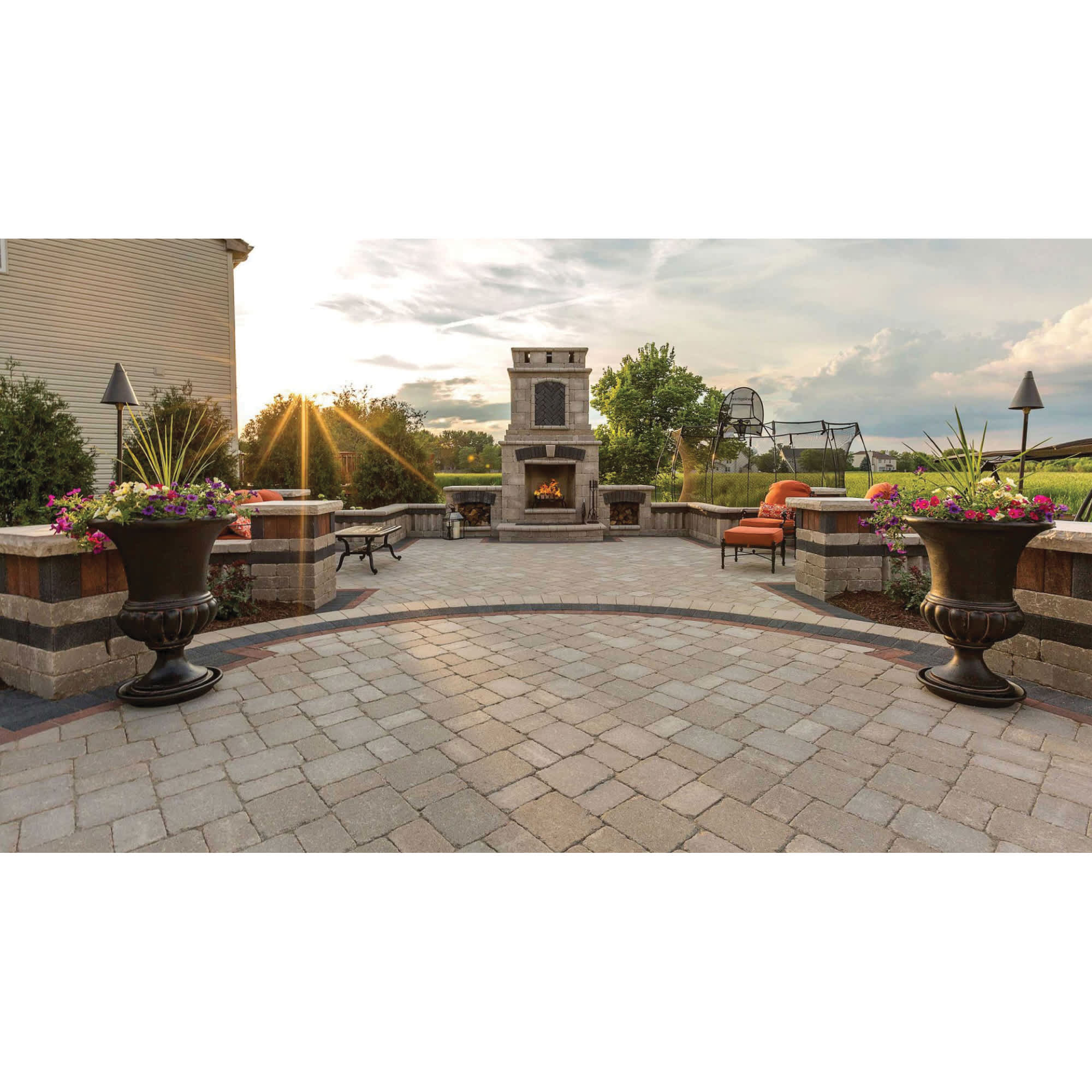 4" X 6-7/8" X 2-3/4" Half Sandstone Classic Brussels Block Paver |  1090H00727721-0