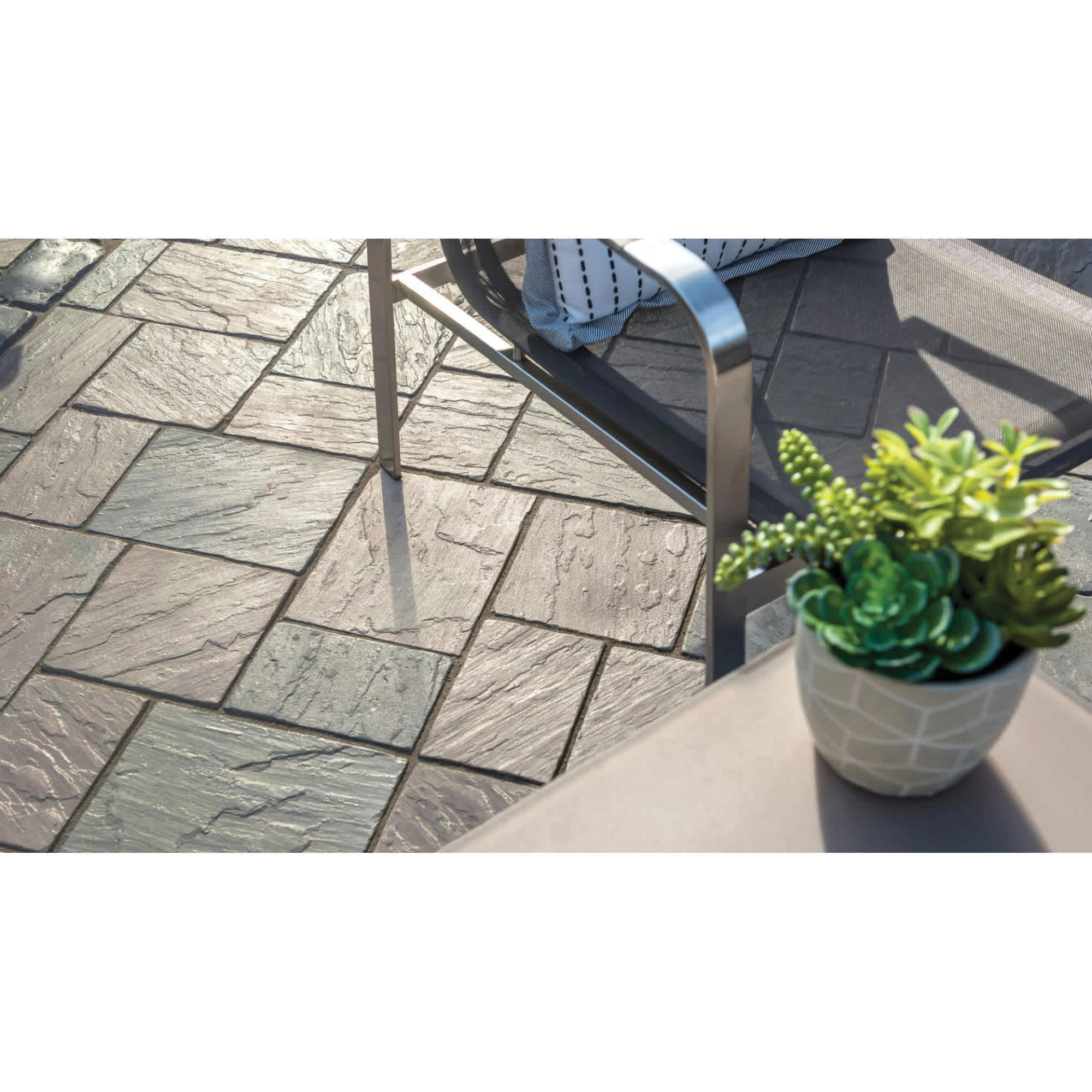 12" x 21" Large Rectangular Dawn Mist Richcliff Paver | UNP3120211282307