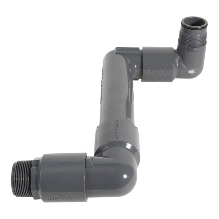 1-1/2" NPT x Acme 12" L Dark Gray Swing Joint | RBGSJ1215013
