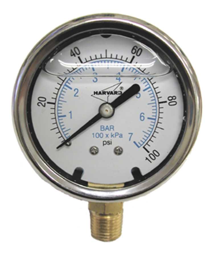 American Granby Pressure Gauge, 1/4" MIP ILPG Series Liquid Filled | AMGILPG160254L