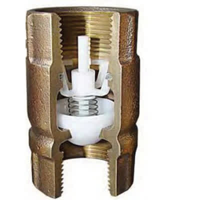 1" FNPT Red Cast Brass 200 psi 531 Series Inline Check Valve | MAA5311