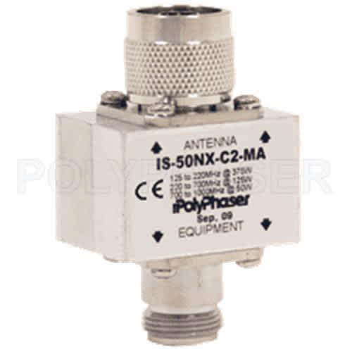 2.45" x 1.5" x 1.75" For HF UHF and VHF Radios RF Surge Protector | TECPOLIS50NX