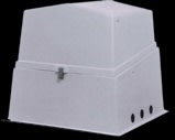Allied Molded Products Utility Enclosure, Fiberglass Galvanized White 48" x 42" x 41" | ALDAE100
