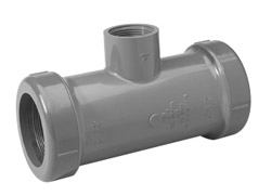 PVC Service Tee 2-1/2 in. x 2-1/2 in. x 1-1/2 in. Gasketed x Gasketed x Female Acme Heavy Turf Reducing | 344291