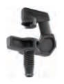 1.5' 180 Degrees Down Spray 5.6 gph Fixed Black Max-180 Blueberry 1-Piece Spray Jet | MXJMAB18B1