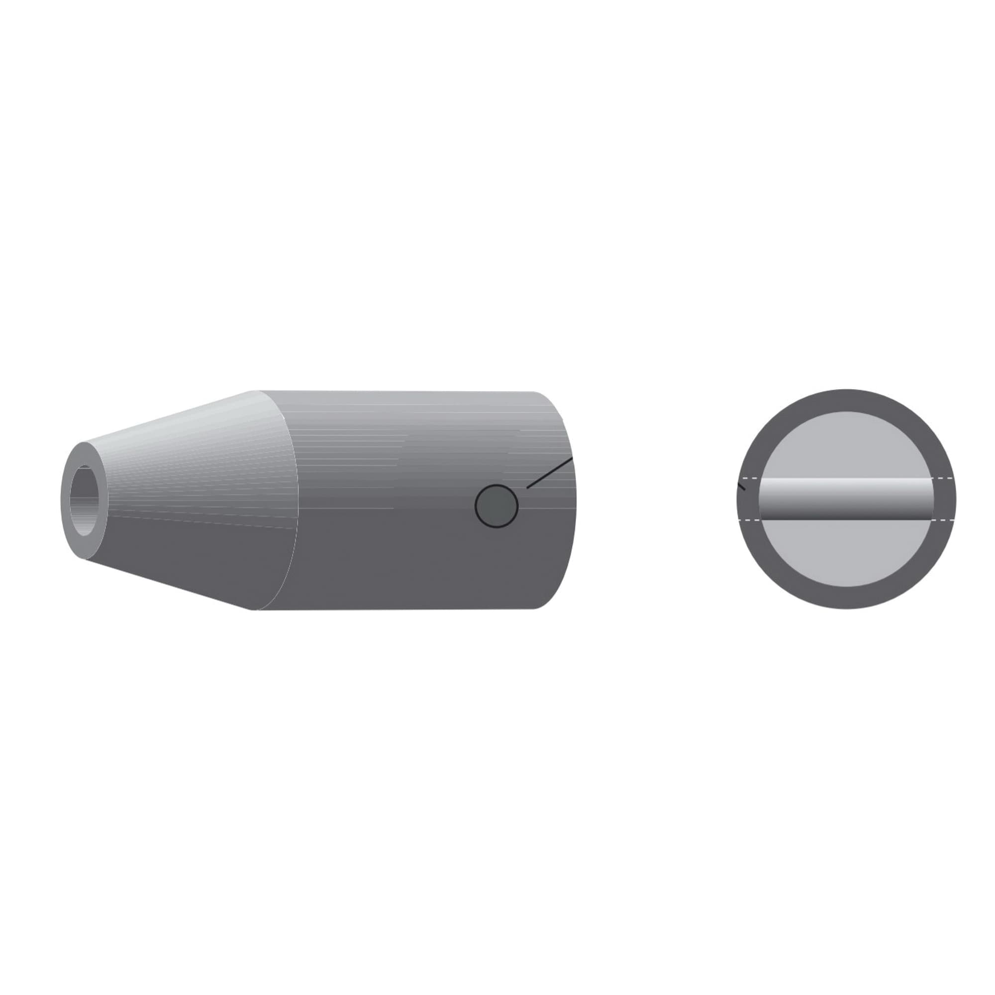 2" For Triple D Plowing Blade Trailing Bullet | DDDBLT200