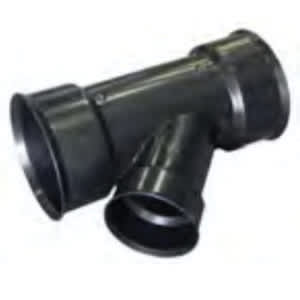 ADS Soiltight Wye, Bell-End HDPE 45 Degrees Degrees Dual Wall Injection Molded N-12, Black 6" x 6" x 4" | DFD680ST