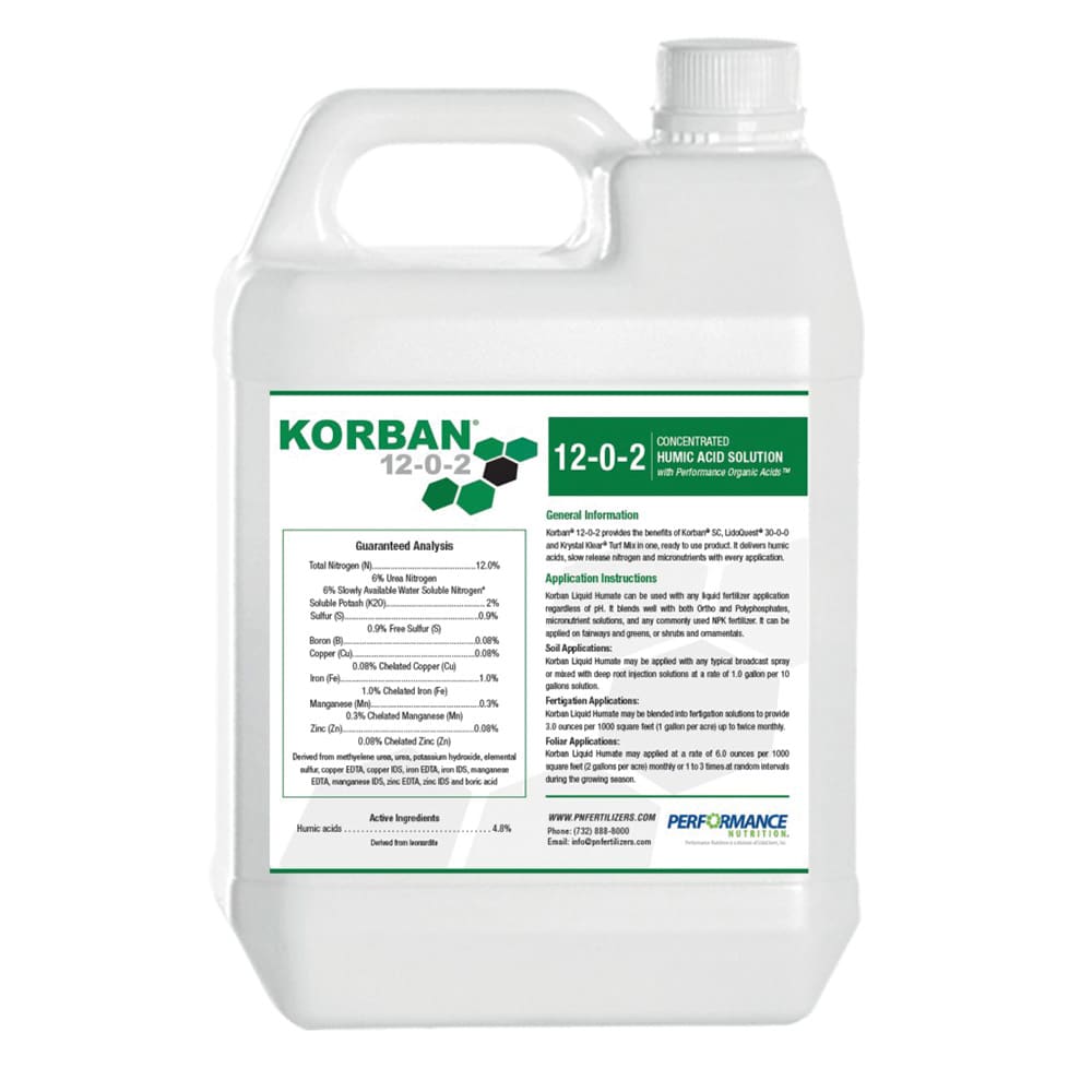 2.5 gal Liquid Dark Opaque High Carbon Humic Acid Solution 12-0-2