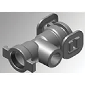 2-1/2" x 1-1/2" FNPT 5.6" L Ductile Iron with Side Outlet Tapped Cap | HRC80268