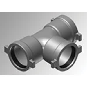 3" x 2" x 2" Gasketed Bell End Ductile Iron 1-Piece Tee | HRC8030101