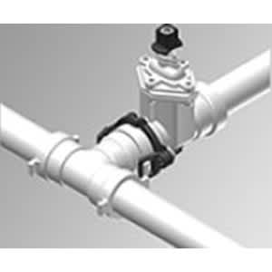 3" Fitting x Valve 6.4" L Ductile Iron Joint Restraint | HRC820320