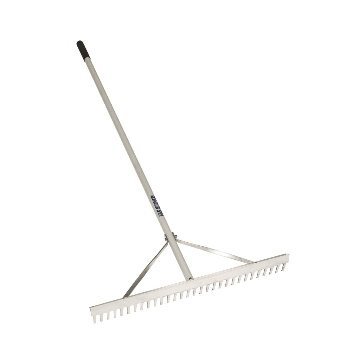 48 " W 66" Aluminum Powder Coated Handle Heavy-Duty Field/Aggregate Rake | STR92048