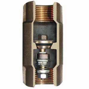 4" FNPT Lead-Free Silicon Bronze Cast 600 psi 500 SB Series Spring Check Valve | SIM509SB