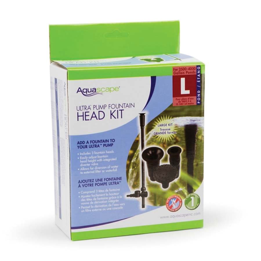 For 1500 and 2000 Aquascape Large Ultra Pumps Fountain Head Kit | AQS91046