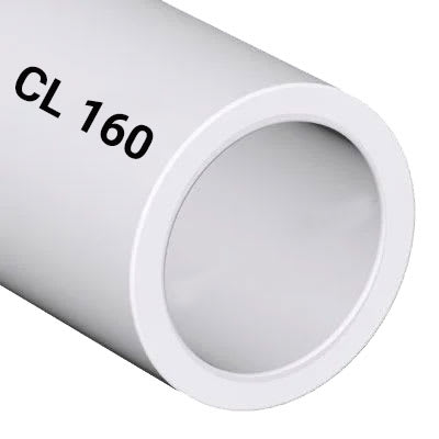 5" x 20' Class 200 Bell End White PVC Pressure Pipe