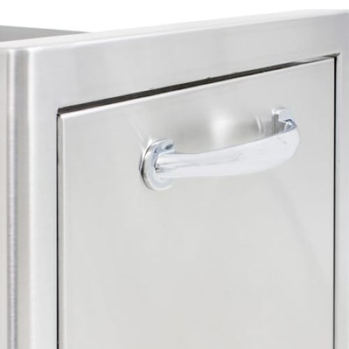 13" 304 Stainless Steel Narrow Roll Out Trash Storage Drawer |  BLZ-TRNW-DRW