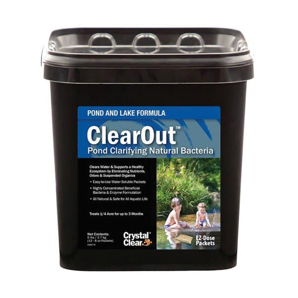 Airmax CrystalClear ClearOut, Pond Clarifying Natural Bacteria, Tan 6 lb Powder 96 ct. | CCRCC2106