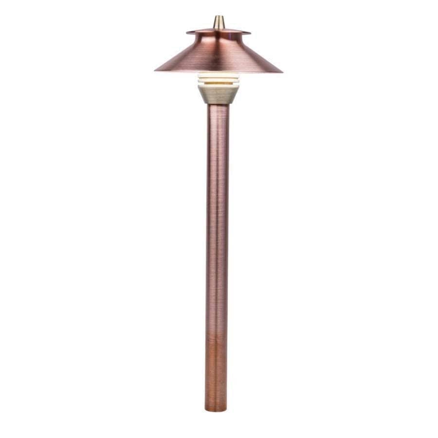 4" Antique Tumbled For Petite Riser Assembly in PF LED Path Light Top Assembly | FXLPFLEDTAAT