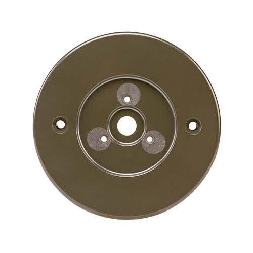 5" Flat Black For PS Surface Mount Down Light/FX Luminaire Lighting Fixtures Round Wall Plate | FXLWPRDPSFB
