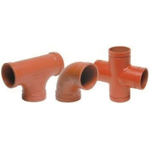 3" Grooved Ductile Iron Standard Tee | GLLT030