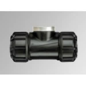 1-1/2" IPS Compression x Compression x FIPT HDPE Service Tee | HRC75251666