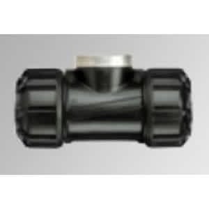 2" x 2" x 1-1/2" IPS Compression x Compression x FNPT HDPE Service Reducing Tee | HRC75351886