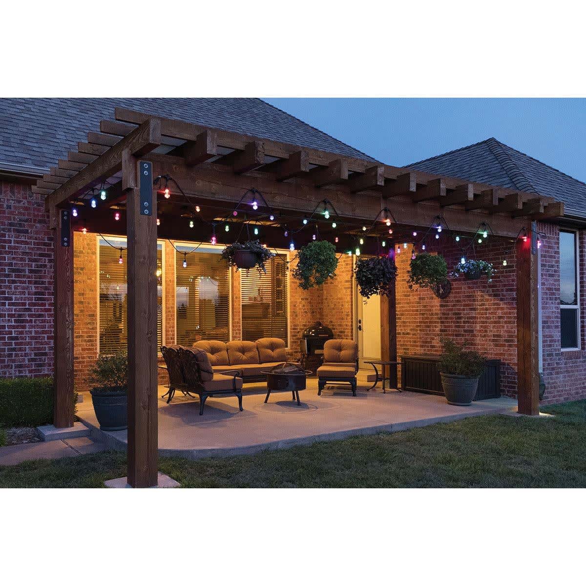 12 W 24' Warm White Color Changing LED Vintage Cafe Light | JAS37791