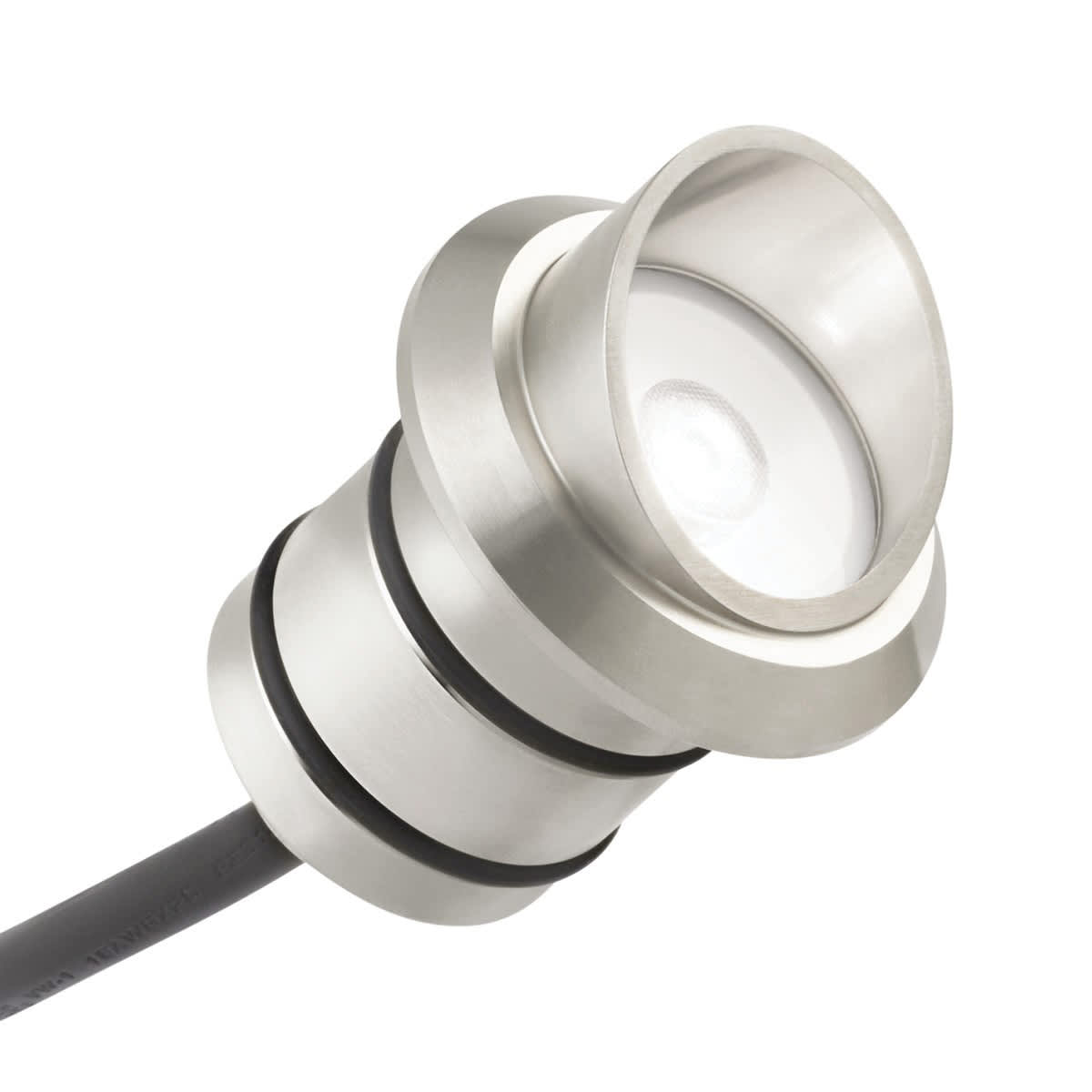 2.25" x 2.25" x 1.25" Stainless Steel For 16140/16141 Mini/12 V Integrated LED All-Purpose Recessed Light Mini Cowl | KIC16142SS