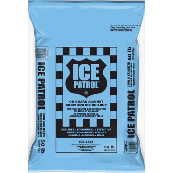 50 lb Poly Bag Solid Blue Snow and Ice Melter | KISICEPATROLBL50