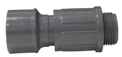 Gray PVC Valve Adapter 1 in. Slip x Male Valve Connector | 1336010