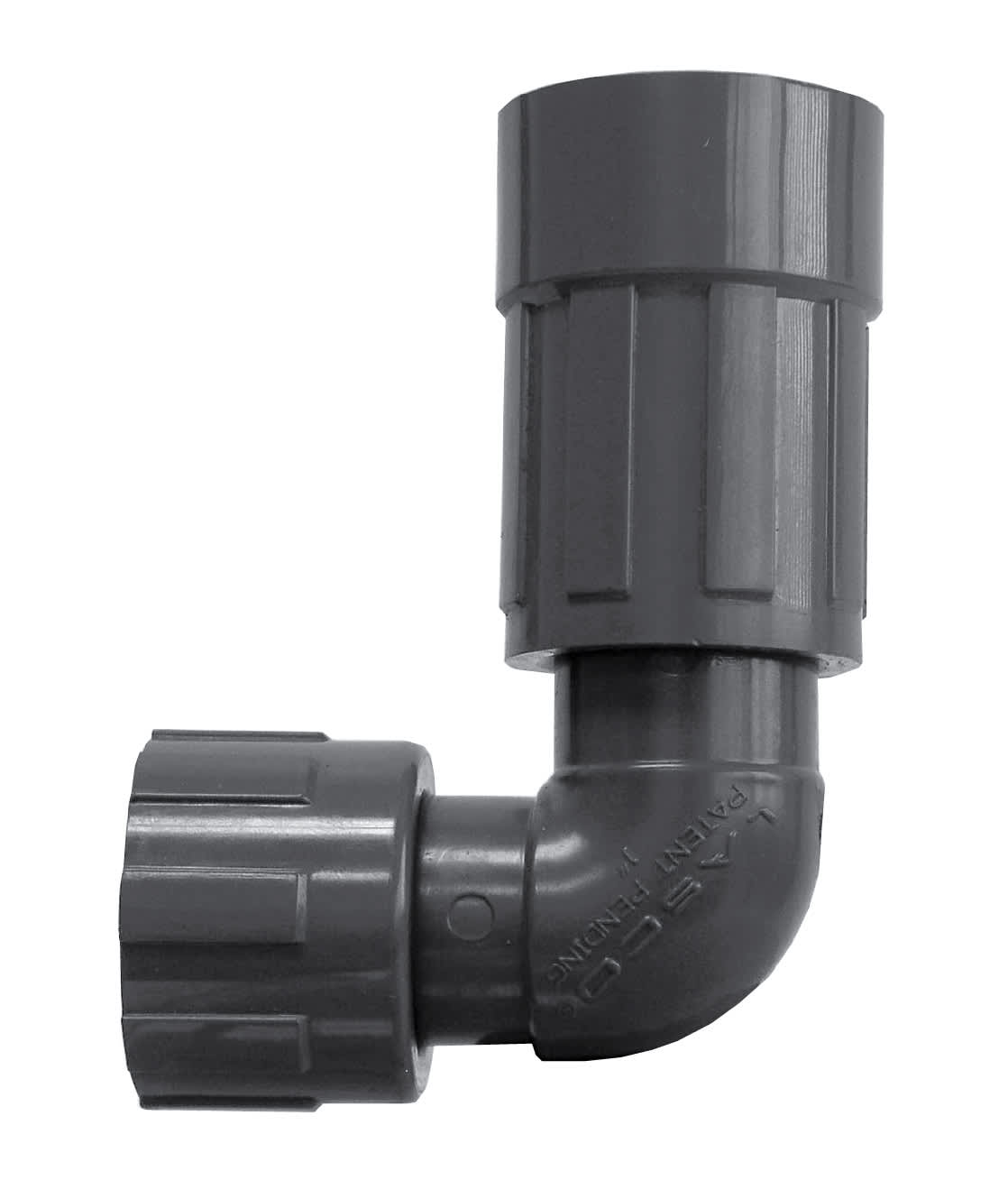 Gray PVC Elbow 3-7/8 in. L 1 in. Female Threaded x Male Valve Connector Manifold | 1212010