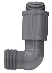 Gray PVC Elbow 1 in. Male Threaded x Male Valve Connector Manifold | 1306010