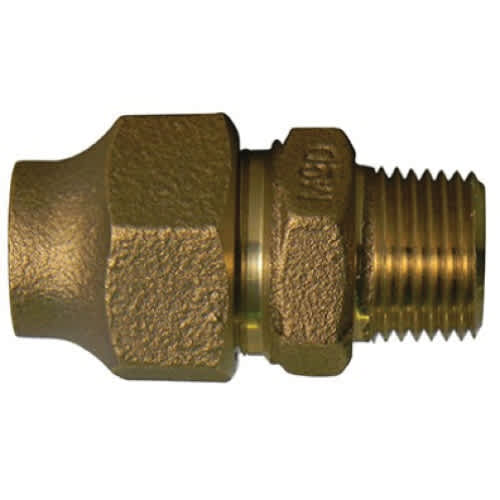1" x 3/4" Flare x MNPT Lead-Free Brass Straight Adapter | MCD74753131