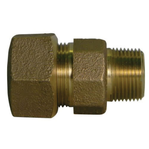 3/4" x 1" Type T CTS Compression x MNPT Lead-Free Brass Straight Adapter | MCD74753T007X010