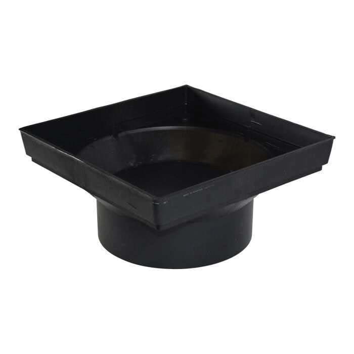 12" x 12" Square HIPS Black Low Profile Adapter | NDS1221