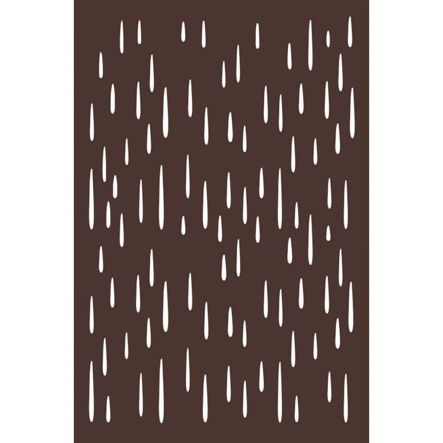 48" x 70" x 5/16" Hardwood Natural Brown 90% Blockout MONSOON Decorative Fence Panel | OUTUSADSMOO1