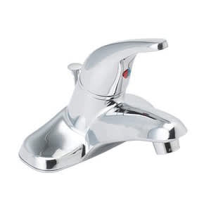 4" 1/2-14 NPSM 6" Metal Chrome-Plated Classic 1-Handle Centerset Bathroom Faucet | PL4P4C500C
