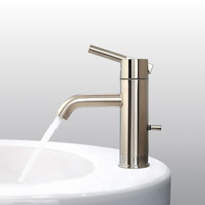 1/2-14 NPSM 1.812" x 6-9/16" x 6-11/16" Metal Brushed Nickel 1-Handle Bathroom Faucet | PPFLG42NK00