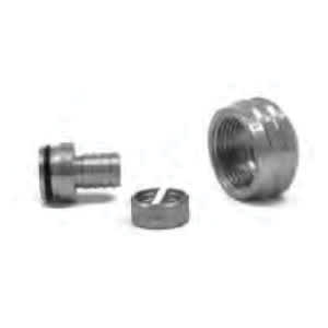 3/8" RAUPEX x R-20 Brass Nickel Plated For Pro-Balance Brass and Stainless Steel Manifolds Manifold Outlet Connector | RHU418315001