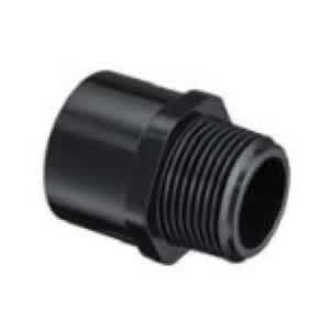 Sch. 40 Black PVC Adapter 3/4" MIPT x Socket Standard | 436-007B