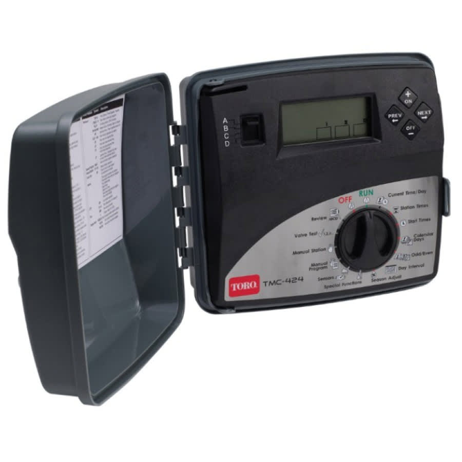 4 Stations Outdoor Modular 10-3/4" x 4-5/8" x 10-1/4" TMC-424E Series Modular Controller | TOLTMC424EOD