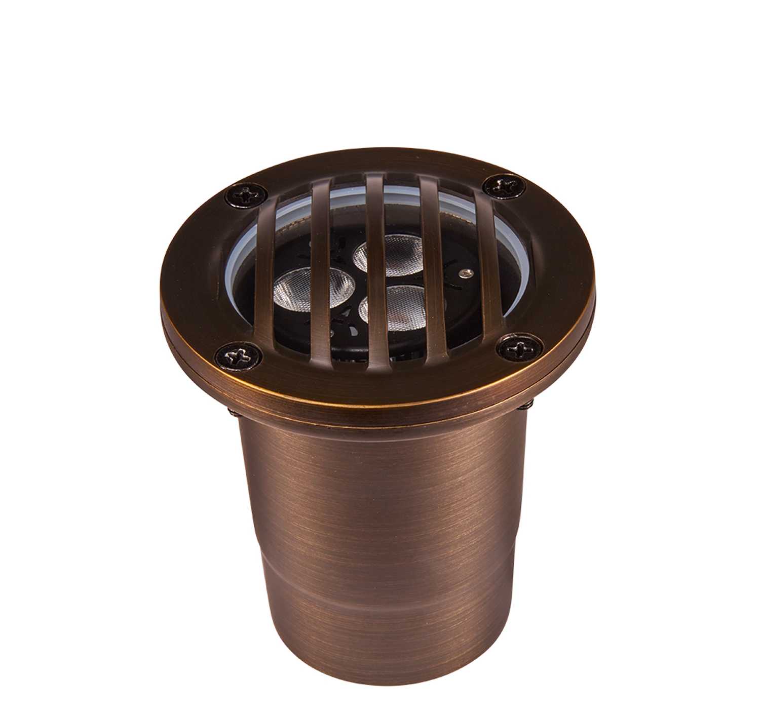 Alliance Lighting In-Ground Light, 6W Ceramic Bi-Pin MR-16 LED Aged Brass GL160 Series | AOLGL160LED6W