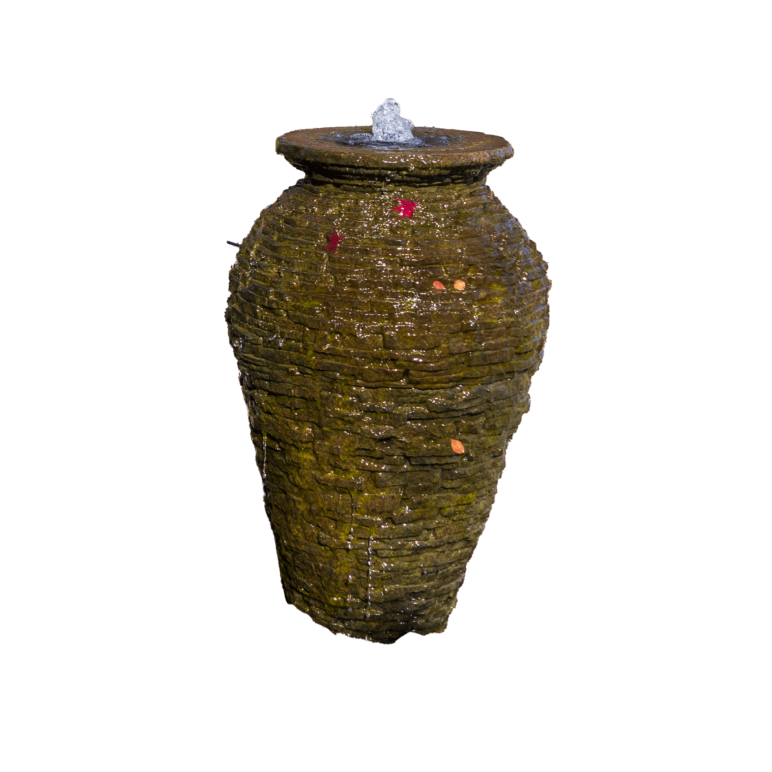 27" X 45" Dark Gray Urn Landscape Fountain Kit | 58090