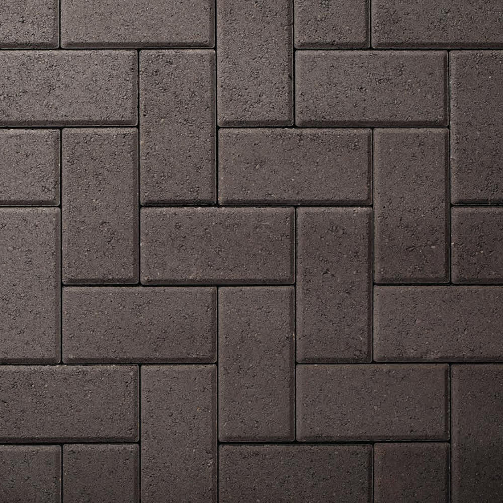 Belgard Holland Stone Legacy Paver, 8" x 4" x 2-3/8", Rectangular, Smooth, Black | 10155511