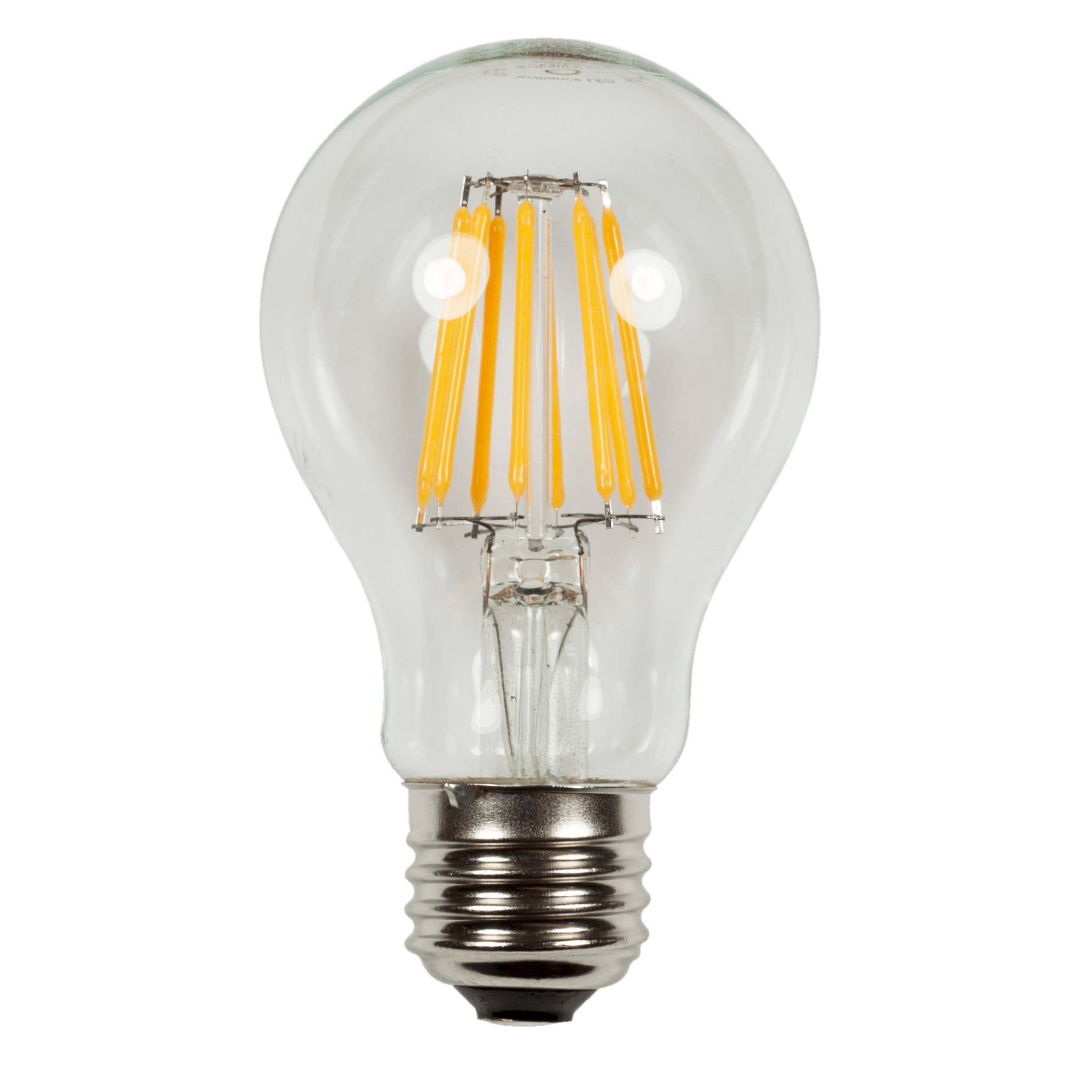 6.5 W Screw-In A19 95 CRI 500 Lumens 2700K LED Omni-Directional Line Voltage Filament Edge Lamp | BRIA19EDGE27K