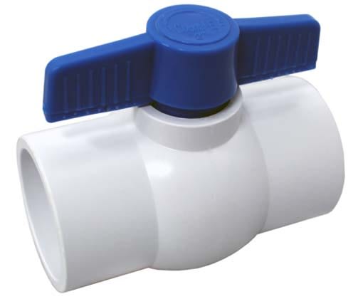 2" Socket 150 psi White PVC 461 Series Ball Valve | CNLV20461N